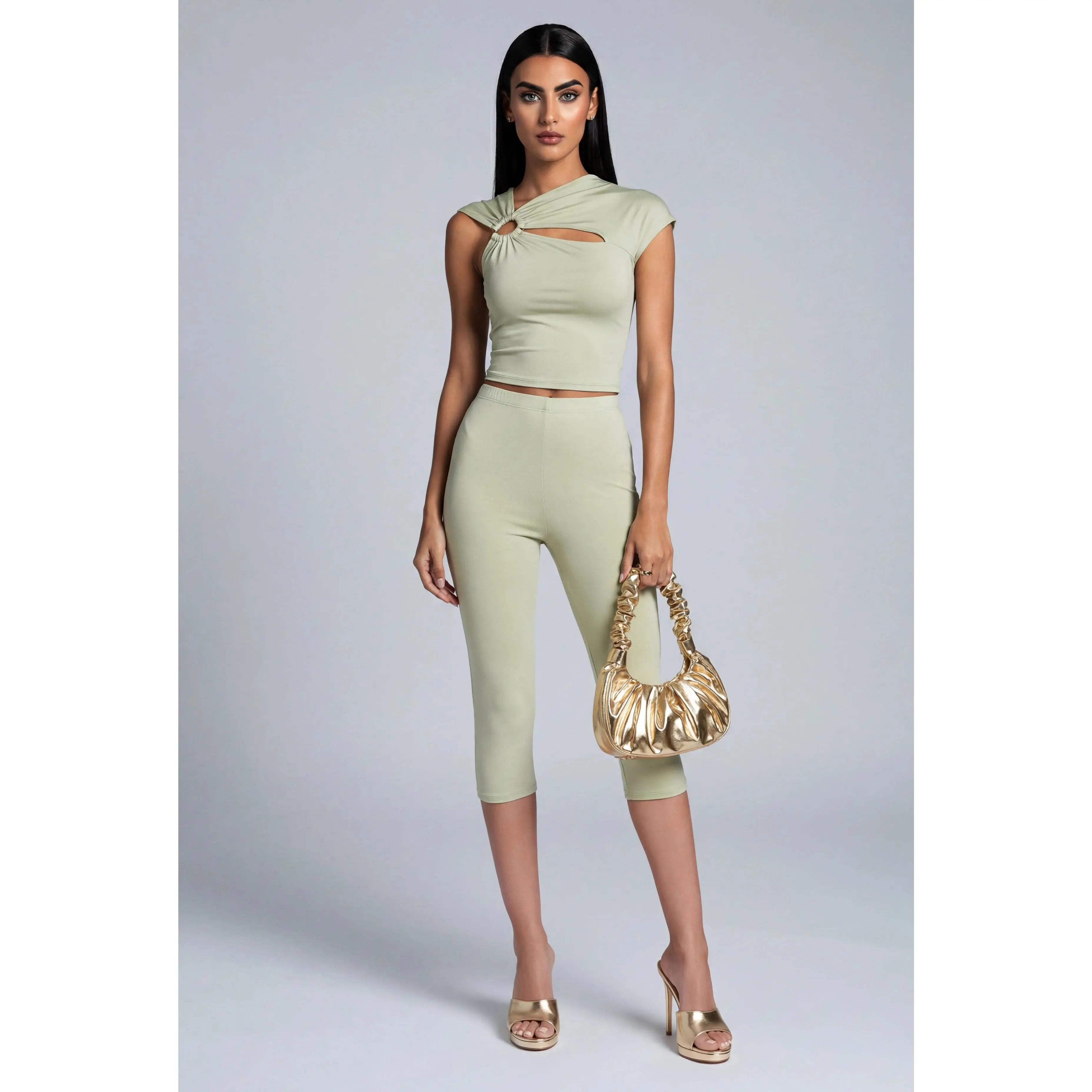 High Waist Skinny Capris