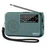 Portable Mini Radio, Am/fm Band, Rechargeable Aa Battery, Clear Sound Quality, Includes Earphone Jack and Lanyard, Ideal for On-The-Go Use