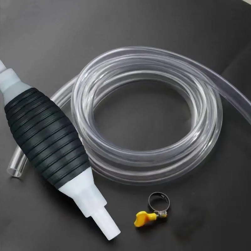 Portable Pump with Hose, Car Fuel Transfer Pump, Suitable for Gas, Gasoline, Oil, Water and Fuel Transfer, Car Repair Tool