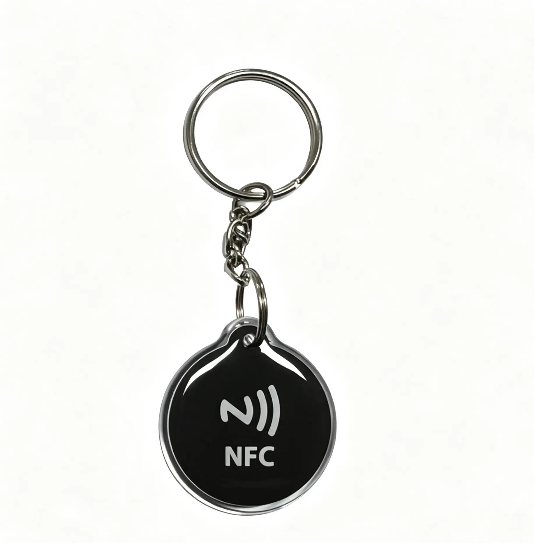 Magic NFC Keychain, store links to your social profiles or your business with dedicated app