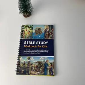 Spiral-Bound Bible Study Workbook for Kids | Faith-Based Learning Resource for Daily Use