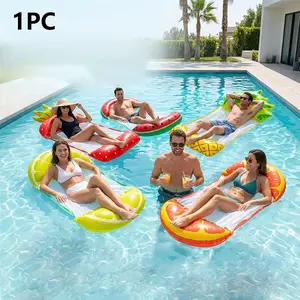 1pc Inflatable Water Float for Summer, Quick Inflation, Leak-Proof, Stable Load, Foldable, Lightweight, Pool, Beach, Water Park, Vacation