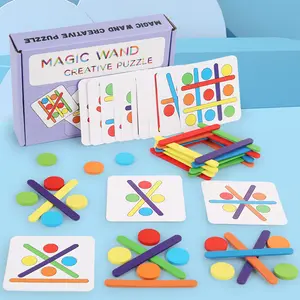 Colorful Logic Puzzle Toy Set, Shape Recognition Puzzles, Shape Color Cognitive Building Blocks, Enhances Visual Perception, Hand-Eye Coordination, Ideal Gift