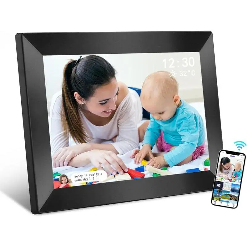 Digital Picture Frame WiFi Slideshow Picture Frames 10.1Inch HD Digital Photo Frame, 16GB Storage, Electronic Picture Frame Easy
