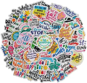 40 Pieces Random Phrase Iron-On Patches, Positive Affirmation Motivational Embroidered Patches, Cute Inspirational Quote Appliques for Clothes, Dresses, Hats, Socks, Jeans, DIY Accessories