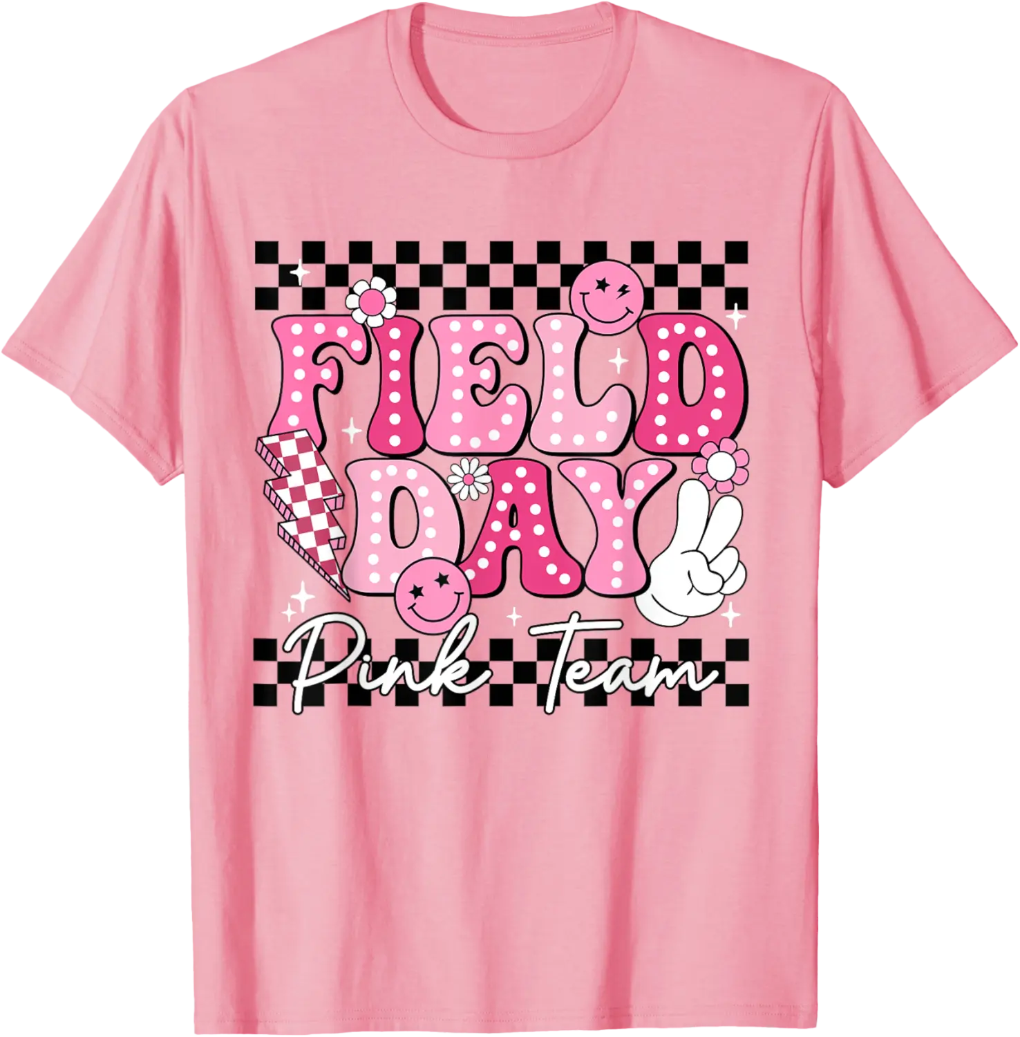 Field Day Trip Pink Team Color Game Competition Boys Girls T-Shirt - Dilpreetka Shop PV3B0F3T954KV