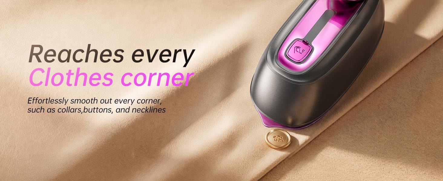 Dr.Flash 2-in-1 Portable Clothing Steamer & Iron Combo Travel Steam Generator, 245ml Large Water Tank, Fast Heat-Up Wrinkle Remover with Large Soleplate, Lightweight Easy-to-Use 1-Button Start for Home & Travel Users,back to school,back to school haul