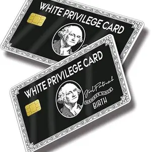 Card skin, Featuring George Washington's Portrait and "White Privilege" Text
