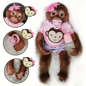 18-inch Reborn Monkey Doll - Realistic Reborn Monkey Doll - Great for Christmas, Halloween and Halloween Gifts