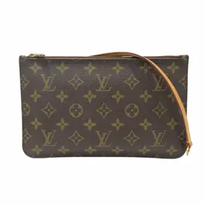 Pre-owned Louis Vuitton Canvas Small Leather Goods Neverfull Monogram Pouch