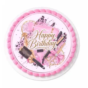 Cake Decoration Sugar Paper with Printed Image, 7.5 in, Ideal for 8, 9, 10-Inch Cakes