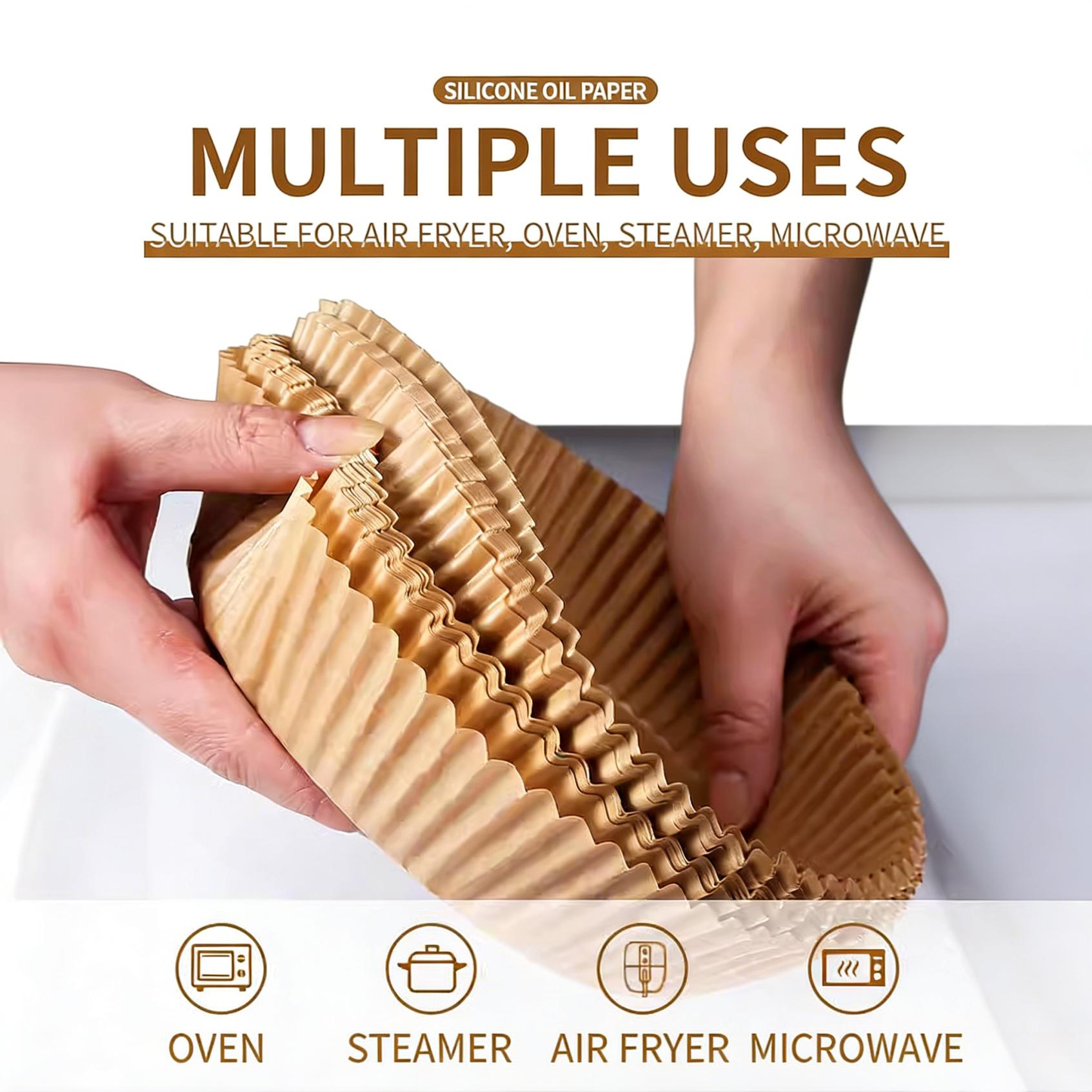 100PCS Premium Square Air Fryer Liners - Non-Stick, Oil-Resistant & Food-Grade Parchment Paper for Baking, Cooking & Microwave (Disposable & Convenient) 100PCS Premium Square Air Fryer Liners - Non-Stick, Oil-Resistant & Food-Grade Parchment Paper for Baking, Cooking & Microwave (Disposable & Convenient)