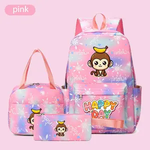 Snowflake Design Backpack Set, High-Definition Cartoon Print, Multiple Colors Available, Ideal Gift, School Bag, Travel Bag, Commuter Bag