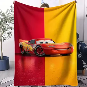 Lightning McQueen 95 Design Blanket, a soft and comfortable sofa blanket suitable as a gift for children, youth, and adults, suitable for home, car, office, travel, outdoor camping, a single-sided printed blanket