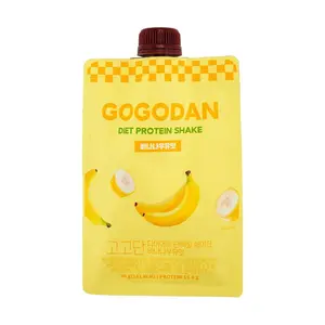 GOGODAN Korean Banana Milk Meal Replacement Protein Shake Powder - 0 Sugar, Low Fat, High Protein, 40g
