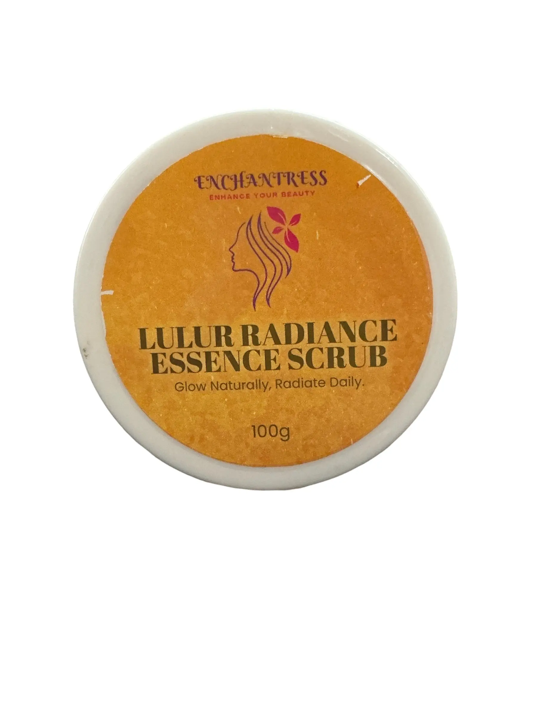 Enchantress Lulur Radiance Essence Scrub - Shea, Rice, Papaya Infused Face & Body Exfoliator for Body Care Rituals