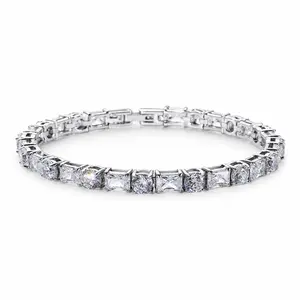 ICYYY 316L Stainless Steel Tennis Bracelet, 5A CZ Stone, Adjustable Clasp, Fashion Gift, Tarnish proof
