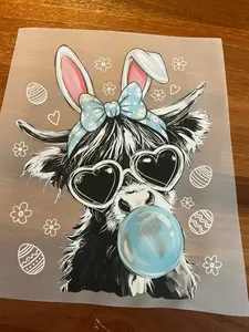 Highland how Easter DTF transfer