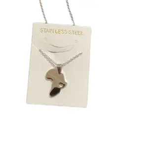 Stainless Steel Africa Necklace Female Male Metal Coating
