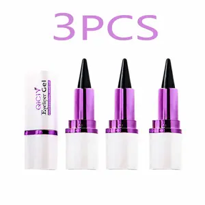 3PCS Eyeliner Gel with Silky Texture Waterproof & Sweatproof High Durability Smooth Application Makeup Tool small kajal liner stick solid thick gel