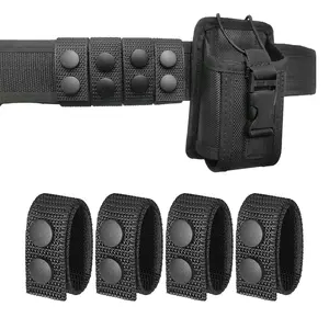 Multi-Functional Duty Belt Keepers, Tactical Nylon Belt Clip for Law Enforcement, Durable Wear-Resistant Gear Fixer, Heavy Duty Belt Loop for Police Military Training, Lightweight Portable Snap Belt Keepers for Camping Hiking Shooting Cycling