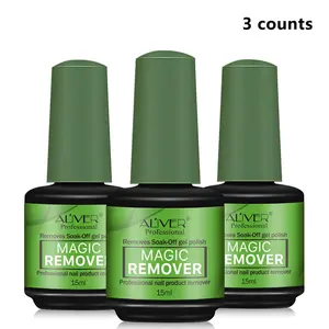 15ML Nail Polish Remover, 3 Counts Professional Nail Gel Remover, Nail Glue Remover, Nail Art & Nail Polish Remover, Nail Care Product for Women & Girls, Nail Products