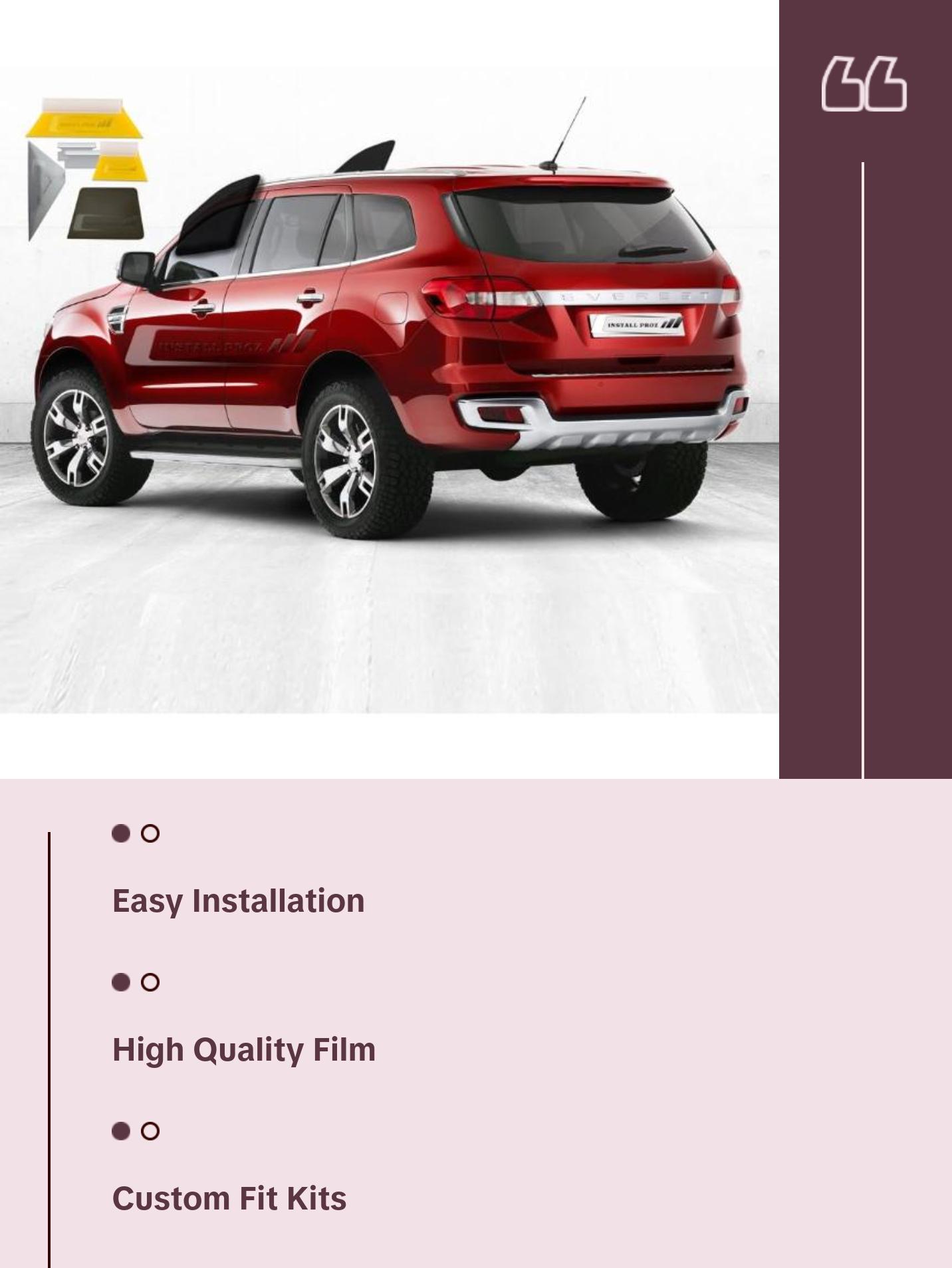 Pre-Cut Tint Kit For Any SUV - 2 Front Windows