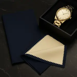 Cleaning Cloths - Dark Blue and Beige Fabric for Cleaning Purposes as Shown in the Image