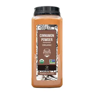 Soeos Organic Cinnamon Powder, 15 oz (425g), Ground Cinnamon, Cinnamon Sticks, 100% Raw, Non-GMO, Kosher Certified, Cinnamon Seasoning Spice for Coffee, Baking, Cooking and Beverages Flavor Spicy