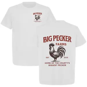 BIG PECKER FARMS Unisex Cotton T-Shirt - Humorous & Comfortable