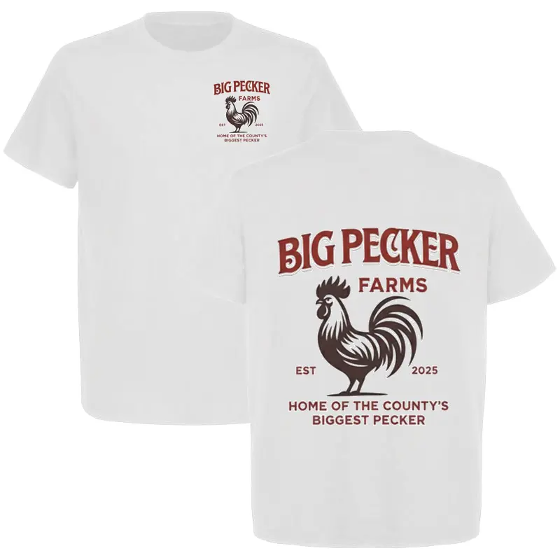 BIG PECKER FARMS Unisex Cotton T-Shirt - Humorous & Comfortable