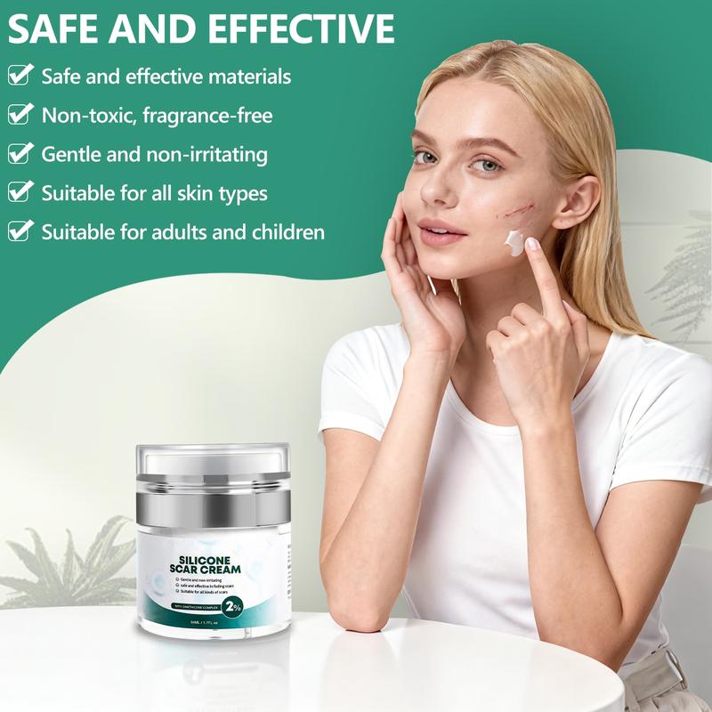 PUMKOT 2% Silicone Scar Repair Cream for Stretch Marks Loose Skin Surgical Scars Old & New Scars Skin Repair and Firming