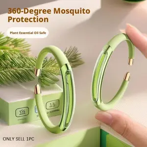 Mosquito Repellent Wristband with Plant Essential Oils, New Anti-Mosquito Device for Adults and Kids, Portable Outdoor Protection