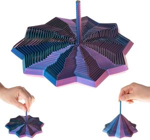 Sensory Fidget Star with Handle - Very Satisfying Sight and Sound with Hypnotizing Visual Fidget Toy& ASMR Sound Stress Relief Toy