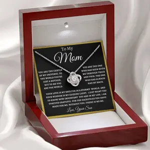 My Mom Through Thick & Thin | Special Gift for Mom from Son | Custom Necklace for Christmas, Birthday, or Any Occasion | Heartfelt Jewelry to Celebrate Her Endless Love and Support | Perfect Present for Showing Appreciation and Gratitude Up6