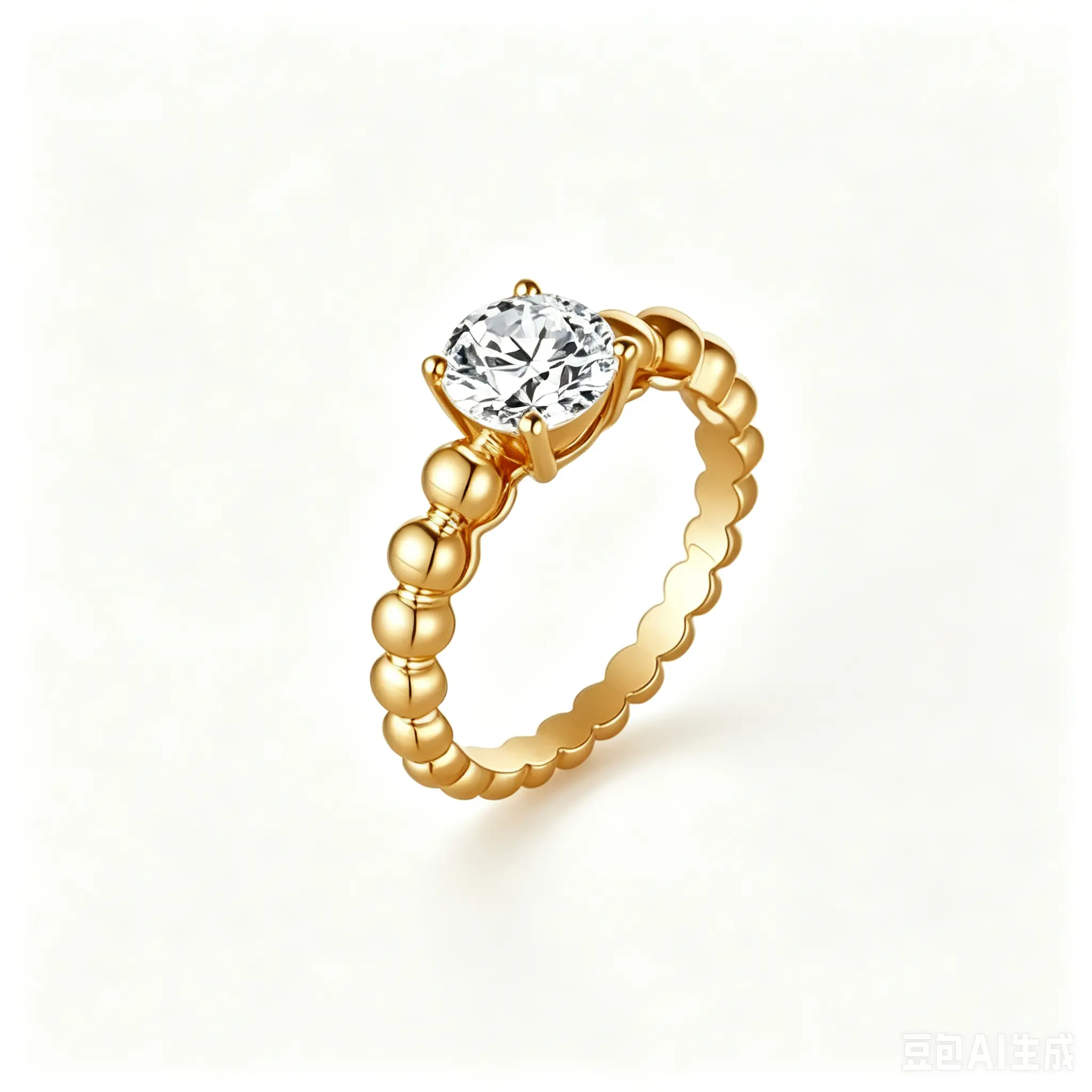14k elegent lab grown diamond ring