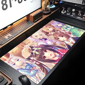 Cute Anime Nekopara Mouse Pad Gaming Locking Edge Big Computer Gamer Large Rubber Art Mousepad Laptop Desk Mat