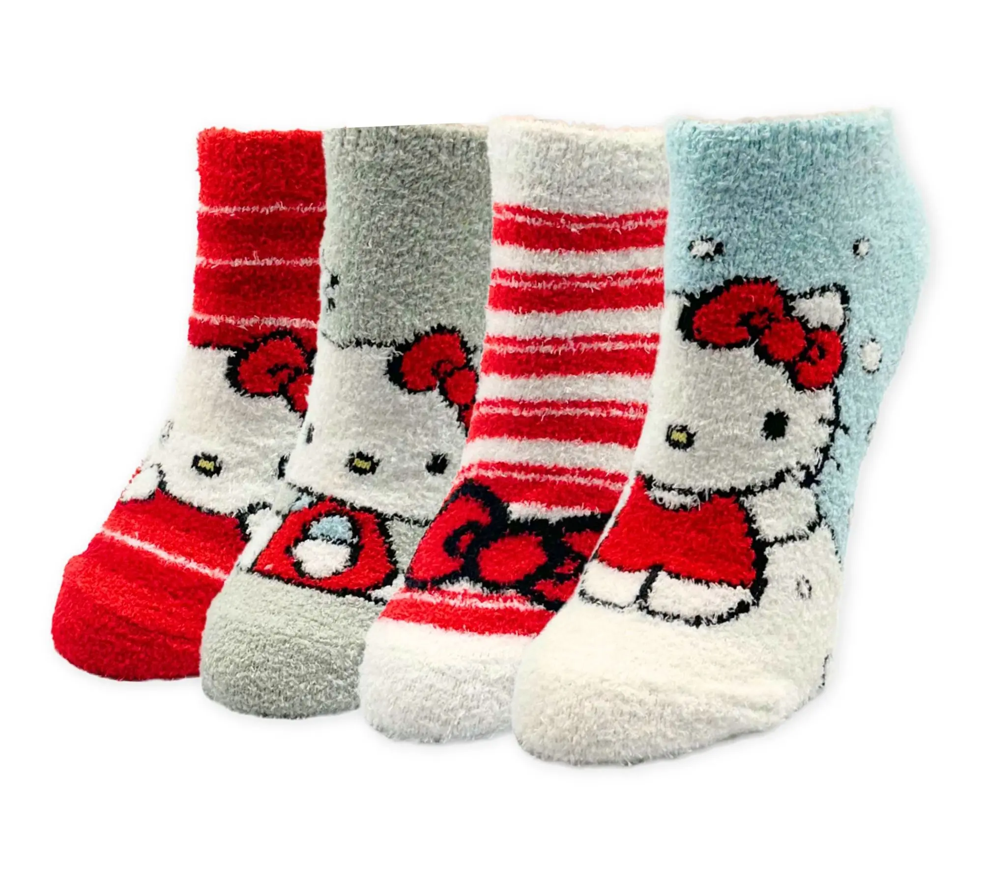 Ladies' Set of 4 Cozy Christmas Character Gift Boxed Socks Ladies' Set of 4 Cozy Christmas Character Gift Boxed Socks