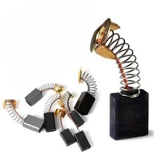 40Pcs Electric Motor Carbon Brushes Set, 10 Different Models for Replacement Repair Power Tool Part, Circular Table Saw, Angle Grinders, Electric Hammer Drills