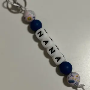 Personalized Beaded Name Keychain for Keys and Accessories