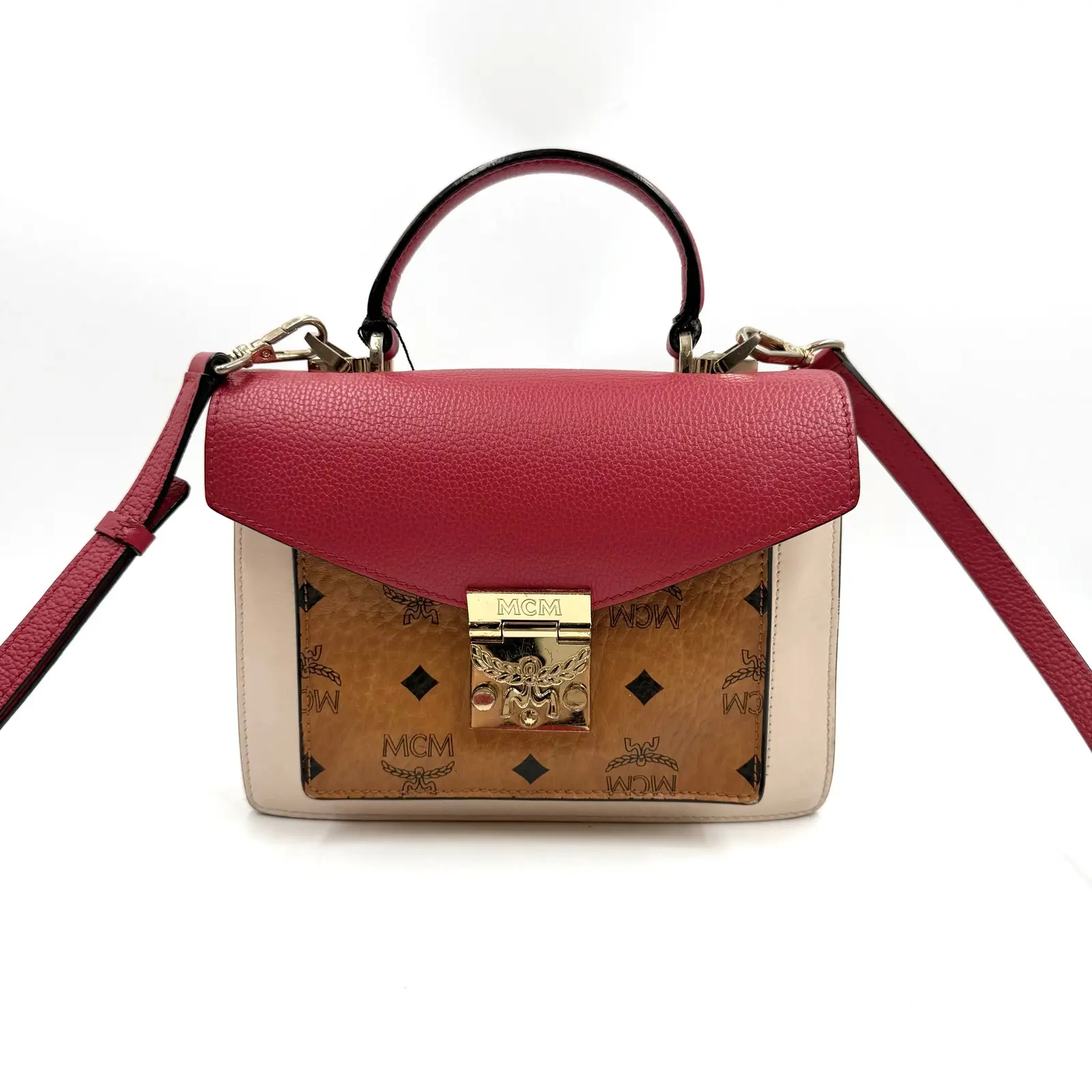 Pre-owned MCM As Shown Crossbody Bags HZ 4956 Tracy Crossbody Bag 26.06.03