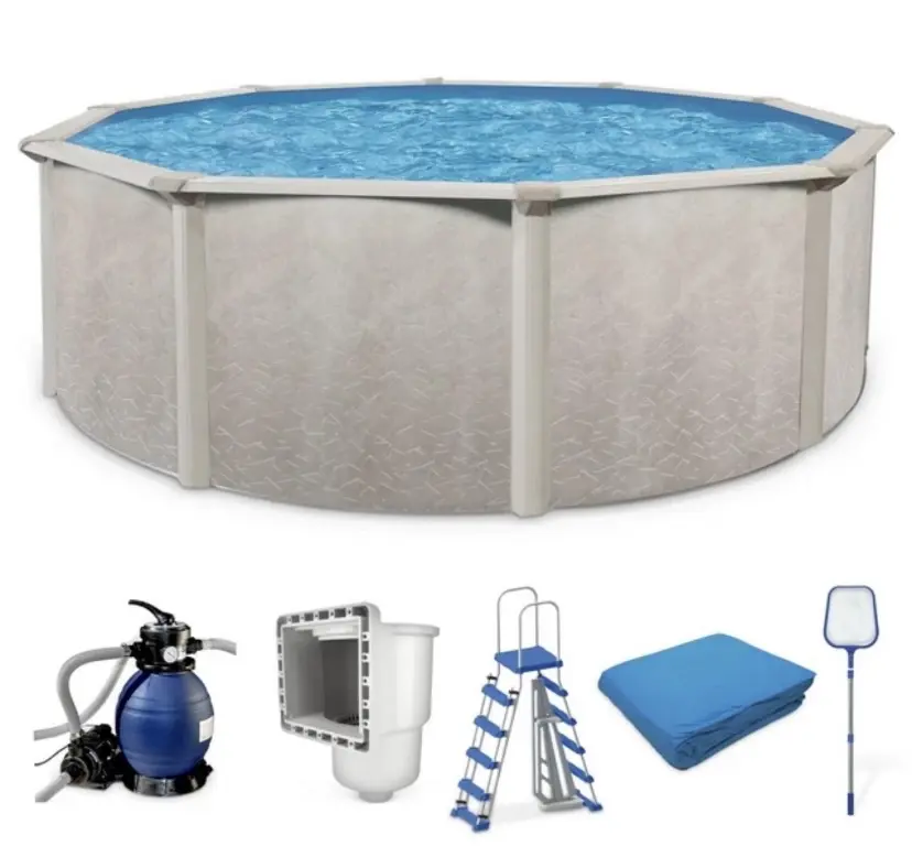 Aquarian Phoenix 18' x 52" Above Ground Swimming Pool w/Pump, Ladder & Hardware