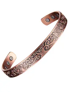 Super Strong Copper Bracelet, 99.99% Pure Solid Copper Magnetic Bracelet, Life Tree Design, Durable and Fashionable Accessory