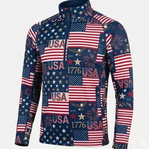 [NEW ARRIVED] Patriotic 1776 Edition Heavyweight Camo Half Zip - Performance Outdoor Wear