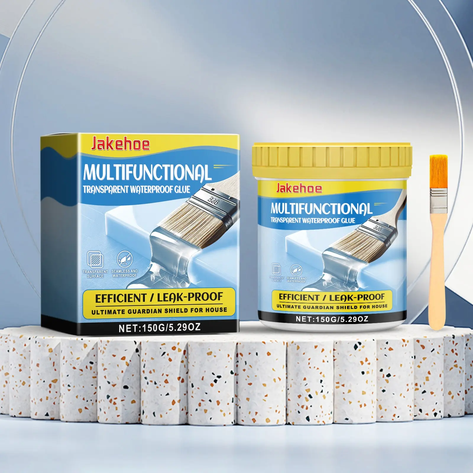 Jakehoe Multi-Functional Transparent Waterproof Glue, Invisible Waterproof Sealant, Invisible Sealing Adhesive for Construction and Home Use, Versatile Household Glue