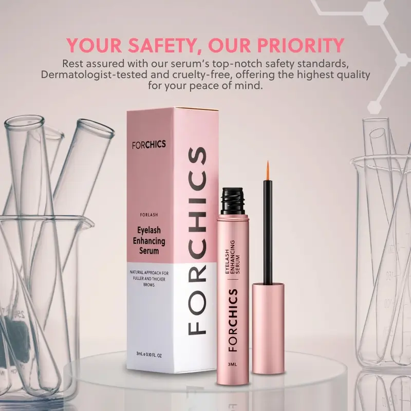 FORCHICS Eyelash Enhancing Serum with Powerful Peptides & Plant Botanicals for Thinning Lashes 3ML Makeup Cosmetic 5