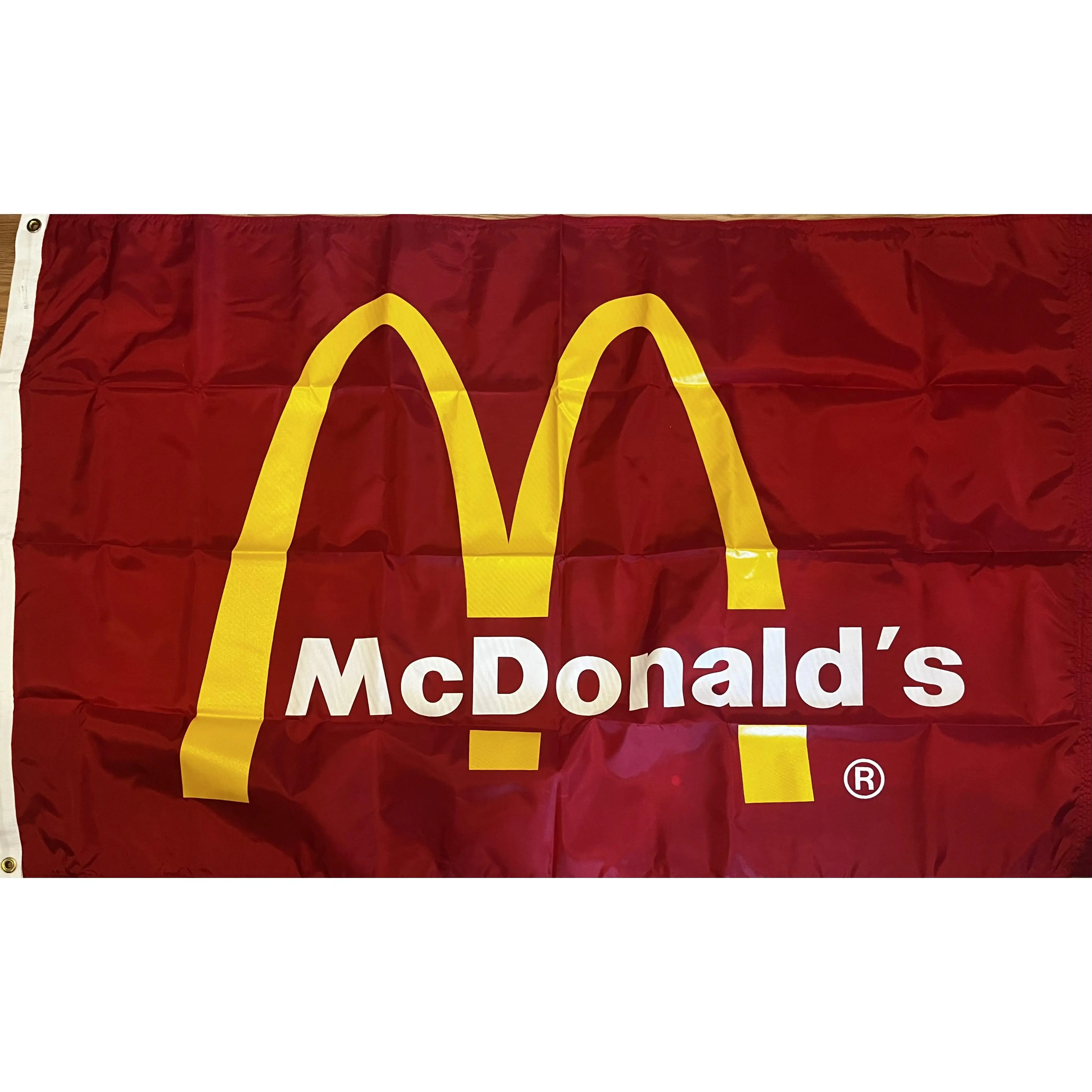 McDonalds 3x5' Nylon Flag with Grommets Official Brand Merchandise for Outdoor Use