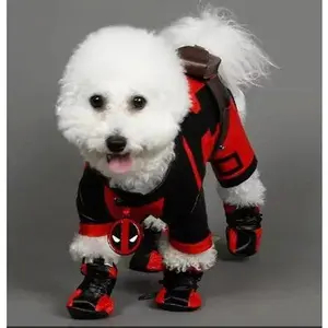 Pet Dog Deadpool Costume