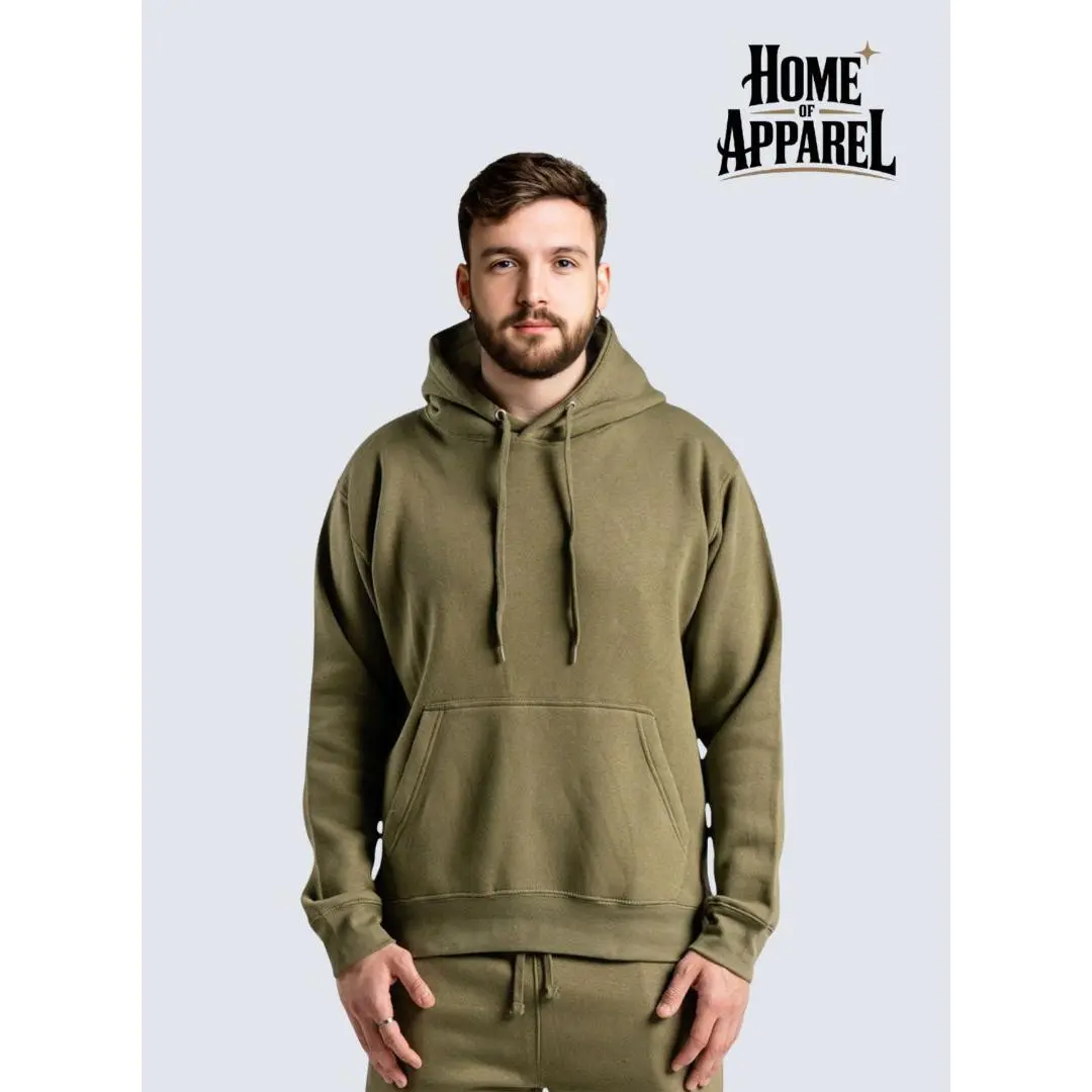 Olive Green Heavy Blend Fleece Hoodie