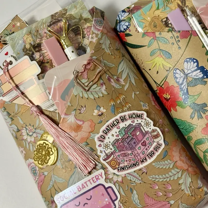 Blind Date with a Book Gift Set Includes Pen Keychain,Stickers, Tassels and more Perfect for Book Lovers